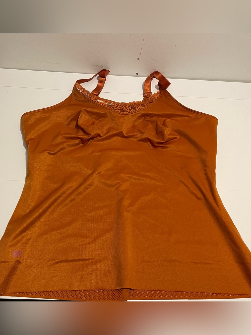 Ruby Ribbon Brand Women's size 48 Copper Orange Shapewear Camisole Style #1810